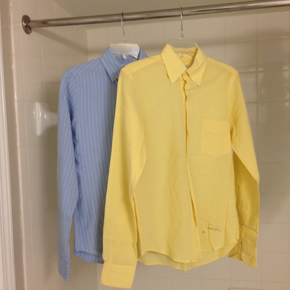 Two Gant Rugger Shirts Selvage Madras Dreamy XS